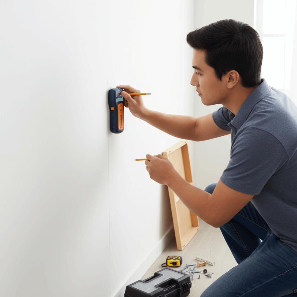 LCD Display Wall Scanner Multifunction Live Wire Detector  Wooden Pillar Voltage Density Detection