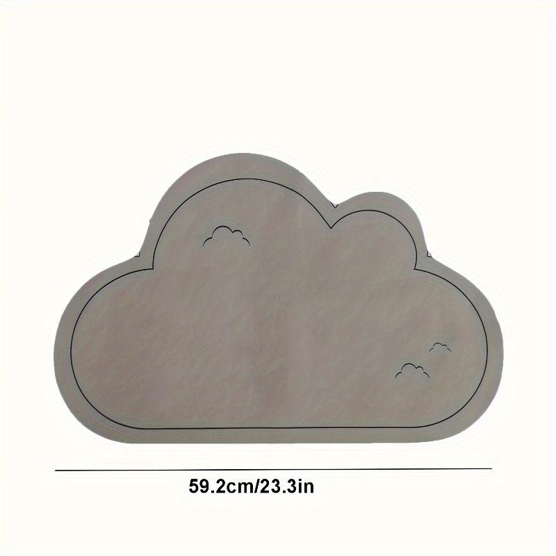 1pc Solid Color Cloud Diatom Mud Floor Mat, Bathroom Absorbent Quick-drying Foot Mat, Bedroom Entrance Anti-slip Door Mat