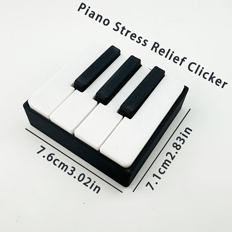 3D-gedruckter PLA Klaviertastatur Clicker - Drucktyp Entspannung Fidget Figur geeignet für Schreibtisch, Partyspiele, Musiktastendrücker