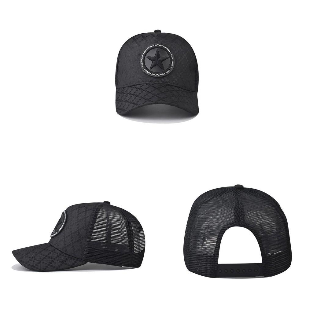 Pattern Cotton Star Baseball Hats With Curved Visor Windproof For Cap Daily