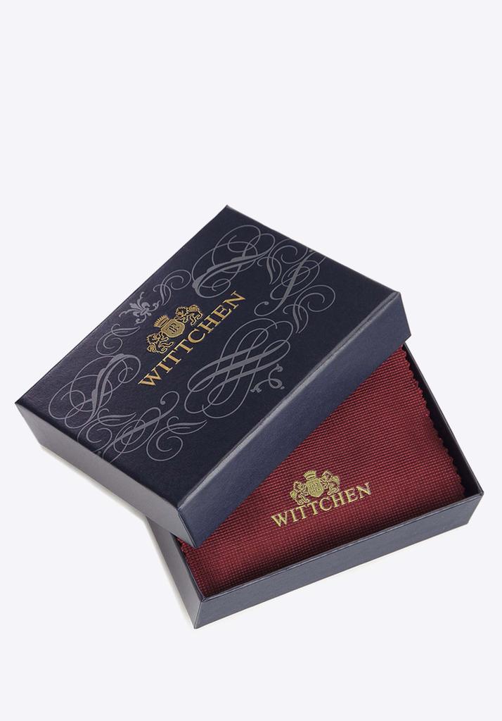 Wittchen Men's Leather Business Card Case, Horizontal, Navy Blue, Natural Leather