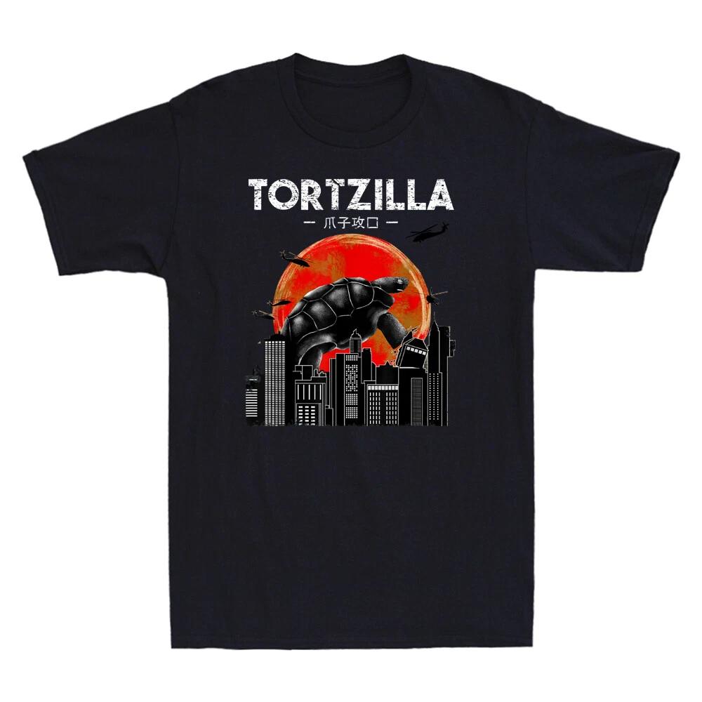 Tortoise T-shirt, Tortzilla Shirt, Funny Turtle Lover Gift Vintage Men s T Shirt XS