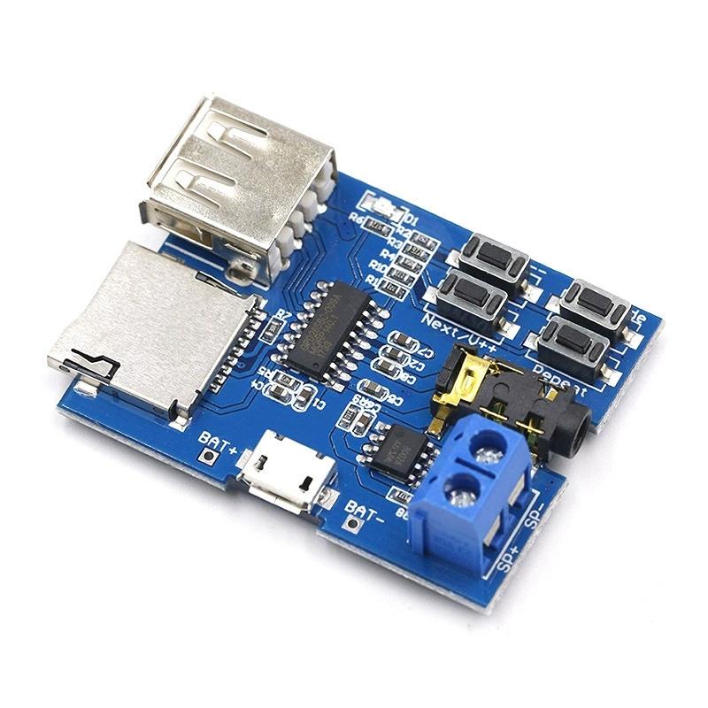 Mp3 Lossless Decoding Board Comes With Power Amplifier Mp3 Module Mp3 Decoder Tf Card Usb Decoding Player