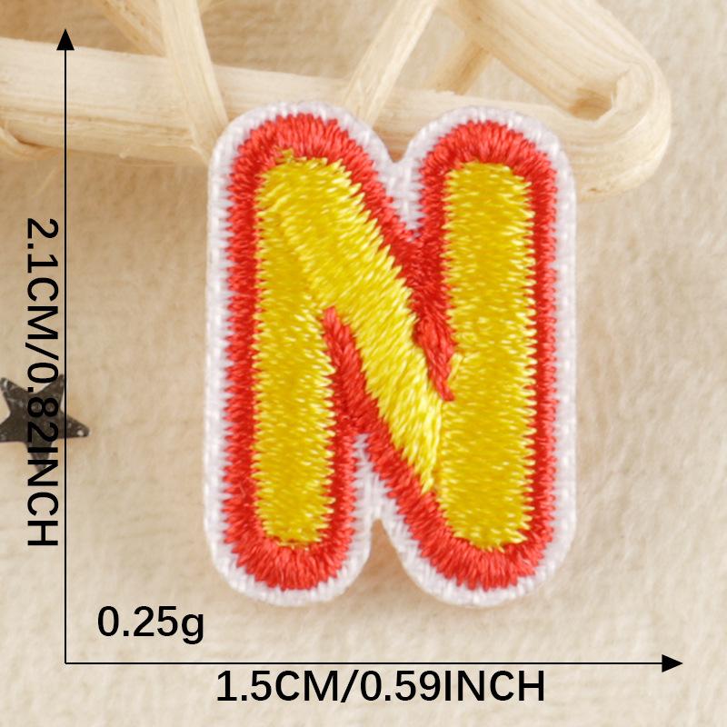 A-Z Embroidery Sticker Cartoon Original English Patch Clothing Accessories Badge Accessories Ironing < Unk > < Unk > Wappen Cloth Sticker