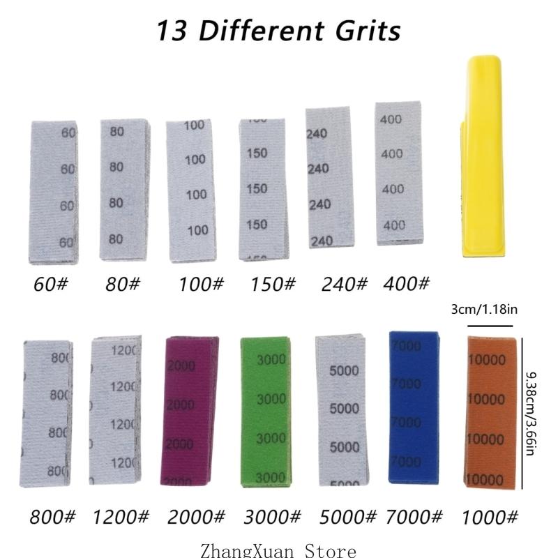 

Multipurpose 131pcs Aluminum Oxide Sandpaper Block Set With Long Lasting Grit For Smooth Sanding On Various Materials 3XUF CN