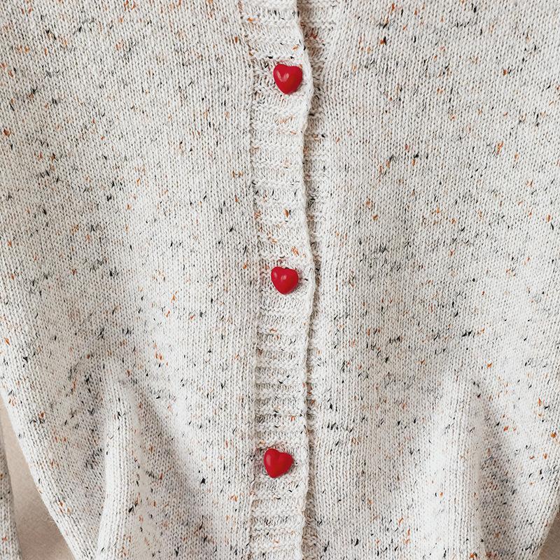 Casual Color-blocking Sweater for Autumn and Winter, Elegant and High-end Knitted Cardigan for Women