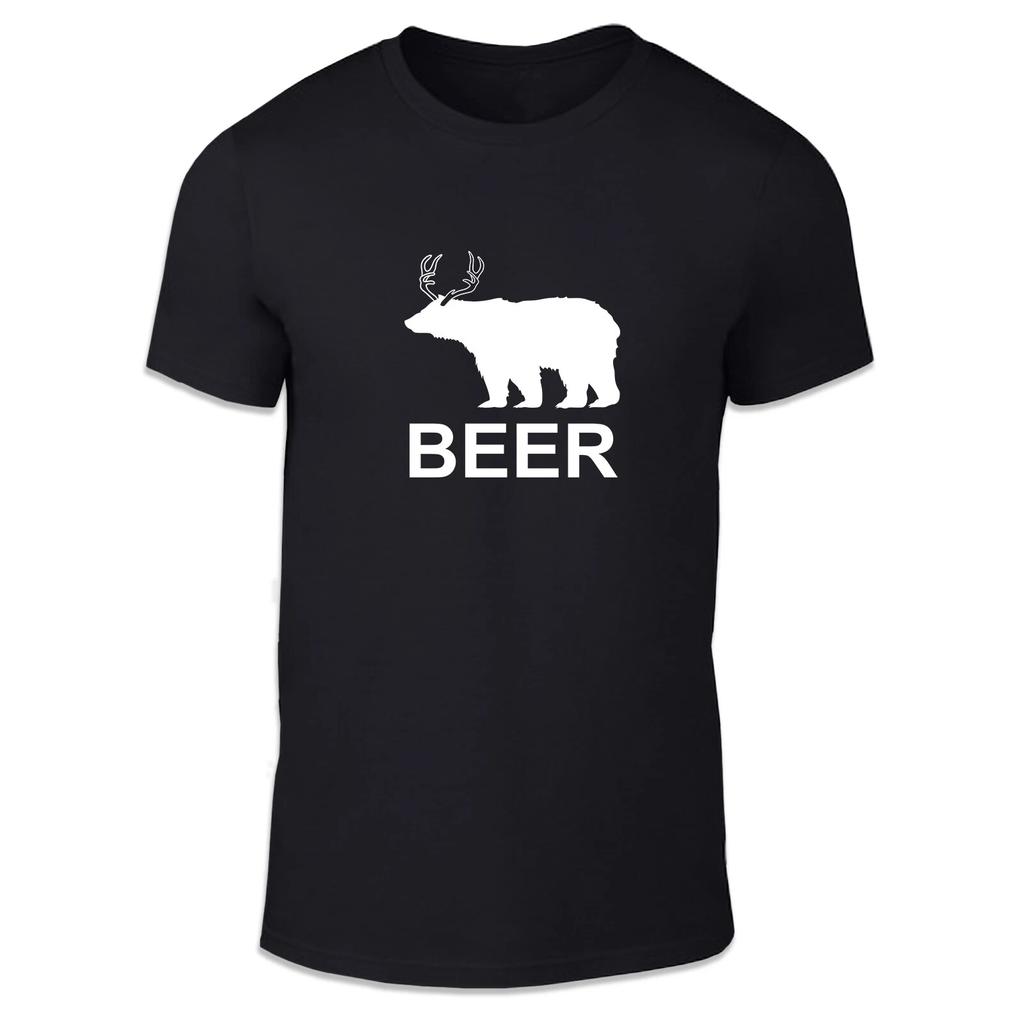 Bier Herten Unisex T-shirt - Beer Leuke Cadeau Alcohol Drank Parodie