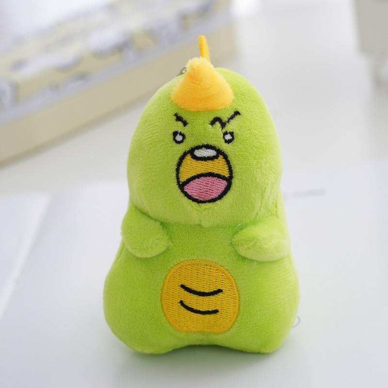 Adorable Mischievous Dinosaur Plush Doll Keychain Mini Toy Soft Short Plush