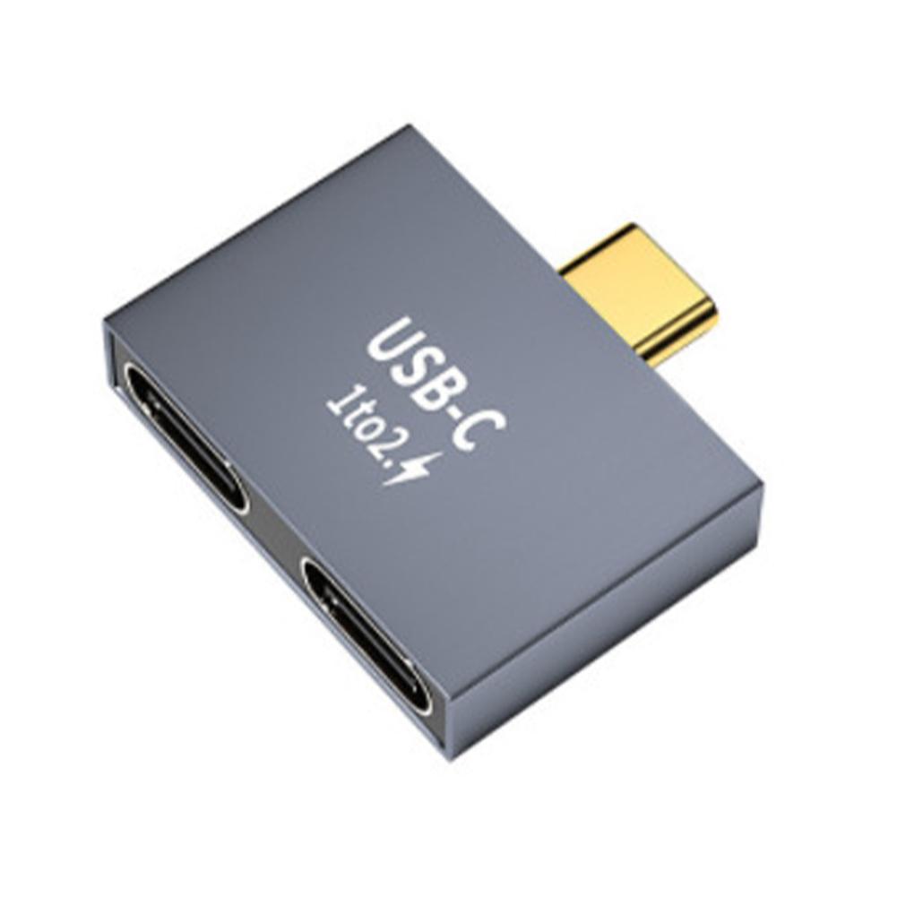 2 In 1 Type-C USB3.0 Hub Docking Station Male Type-C Computer Splitter Female 10Gbps For Laptop O9B4