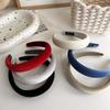 Chic Autumn Winter Soft Flannel Cloth Sponge Padded Headbands for Women Girls Daily Casual Shopping Headdress Simple Head Hoop