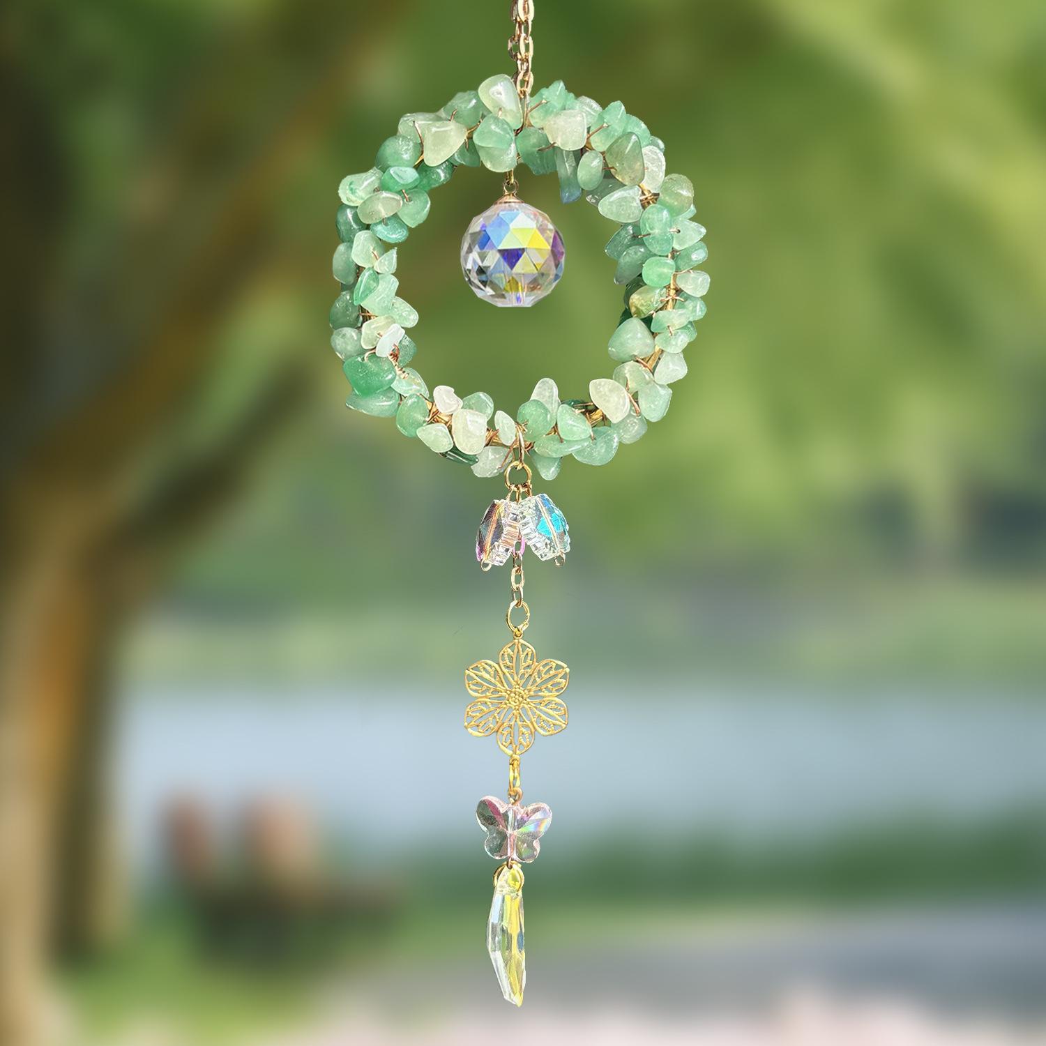 

Украшение для дома ощущение высокого класса Подвеска для автомобиля подвеска из кристалла для зеркала заднего вида автомобиля подвеска из натурального оригинального камня