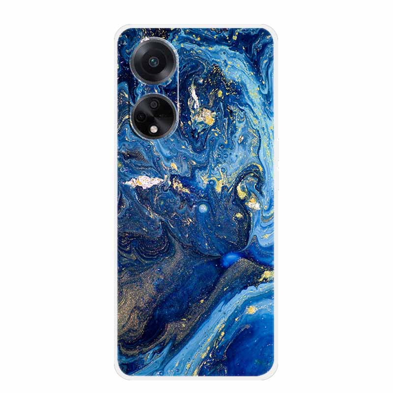 Guscio Morbido Marmo Per Oppo A78 Oppo A18 Custodia TPU Silicone Custodia Telefono Per Oppo A38 A58 Copertura Bordo Trasparente Coque A58X A98 5G Funda