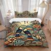 3pcs Bedding Set Tropical Birds Includes 1 Comforter + 2 Pillowcases, Without Pillow Inserts, Soft Comfortable, Lightweight Breathable023