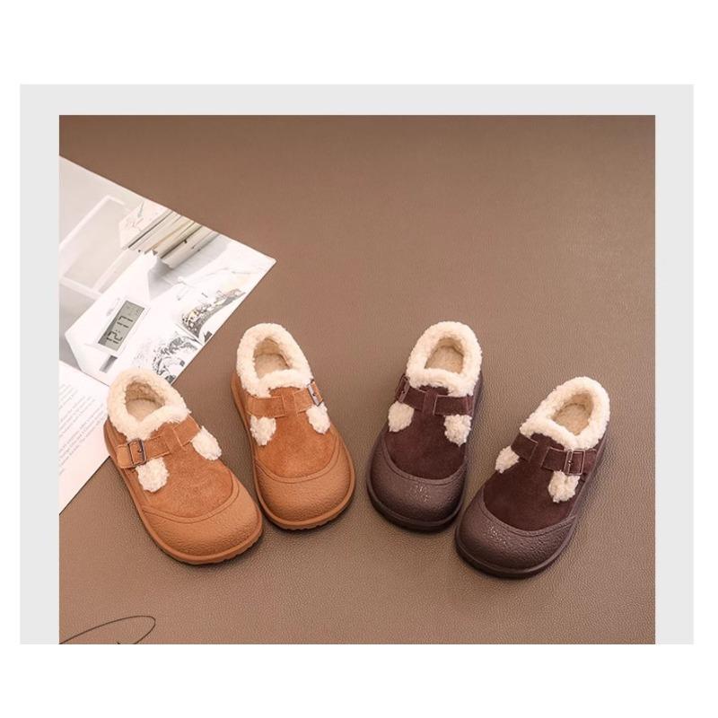 Kids Fleece Lined Warm Winter Children Plush Snow Boots Casual Unisex Kids Footwear