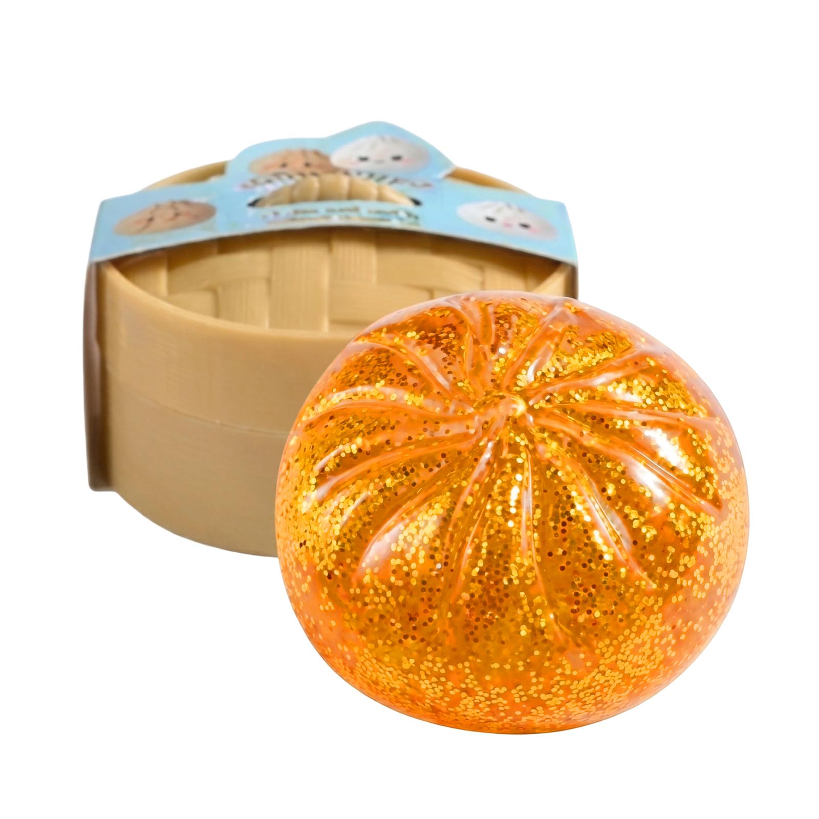 

Large Squishy Bun Toy Soft Slow Rising Stress Relief Toy with Glitter Effect Realistic Texture and Shape for Sensory Play and Relaxation one size
