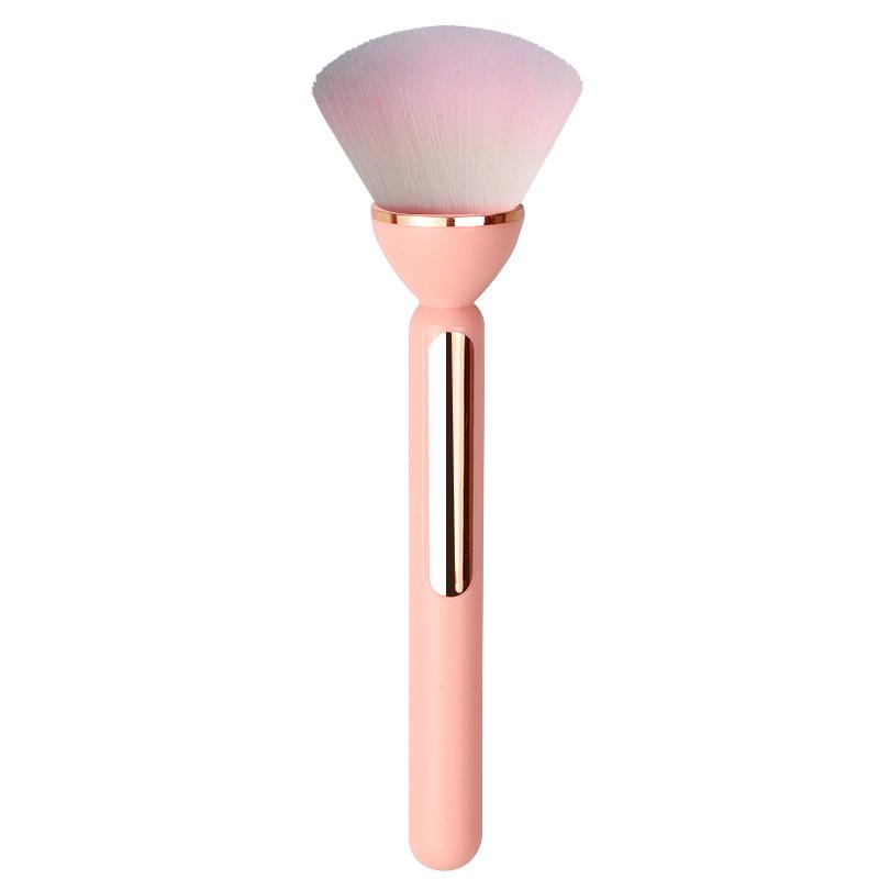 Langer Griff Einzelnes loses Puderpuderpinsel Make-up-Pinsel Handpuder Plastik Rougepinsel Puderpinsel Nagelstaubpinsel Make-up-Pinsel