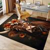 1pc Cow Flower Carpet Office Rug Outdoor Mat Home Decor Area Carpet Festival Gift Office Desk Chair Carpet