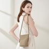 Large screen mobile phone bag female messenger new mini bag, high-end feeling, small and lightweight first-layer cowhide bucket bag