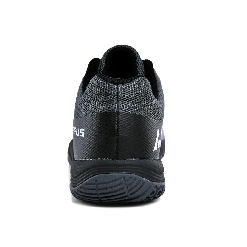 New Brand Mens Badminton Shoes Lightweight Training Cow Muscle Tennis Shoes Black Orange Men Anti Slip Badminton Sneakers
