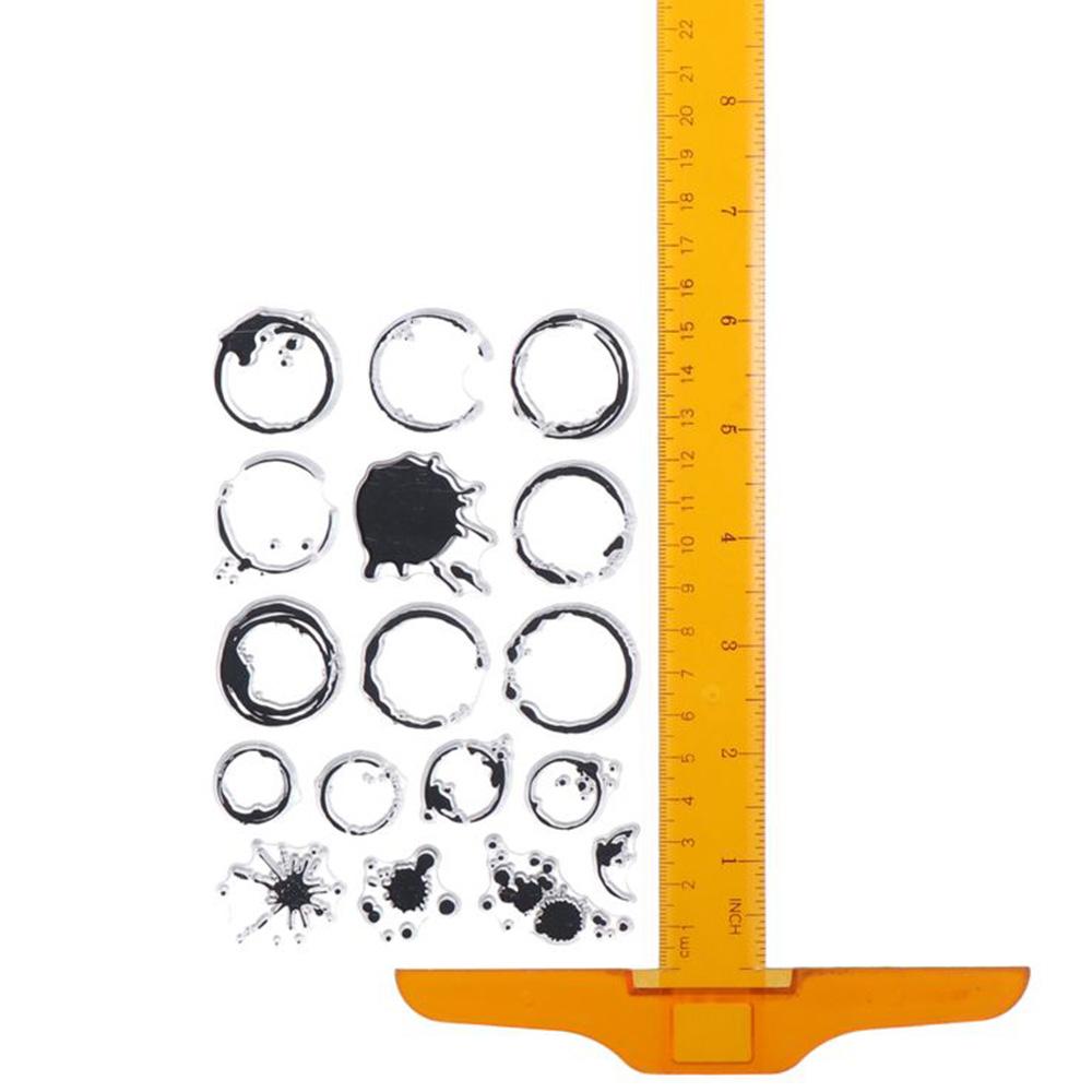 Silicone Stamps Transparent Coffee Stains Stamps Iod Stamps Silicone Stamps for DIY