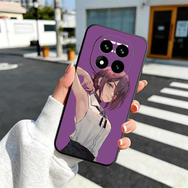 Anime Character R-Reze CSM Soft Phone Case for Xiaomi Redmi Note 12 13 14 15 Pro Plus 11 12S 11S 11T 10 4G Black Cover Back Shel