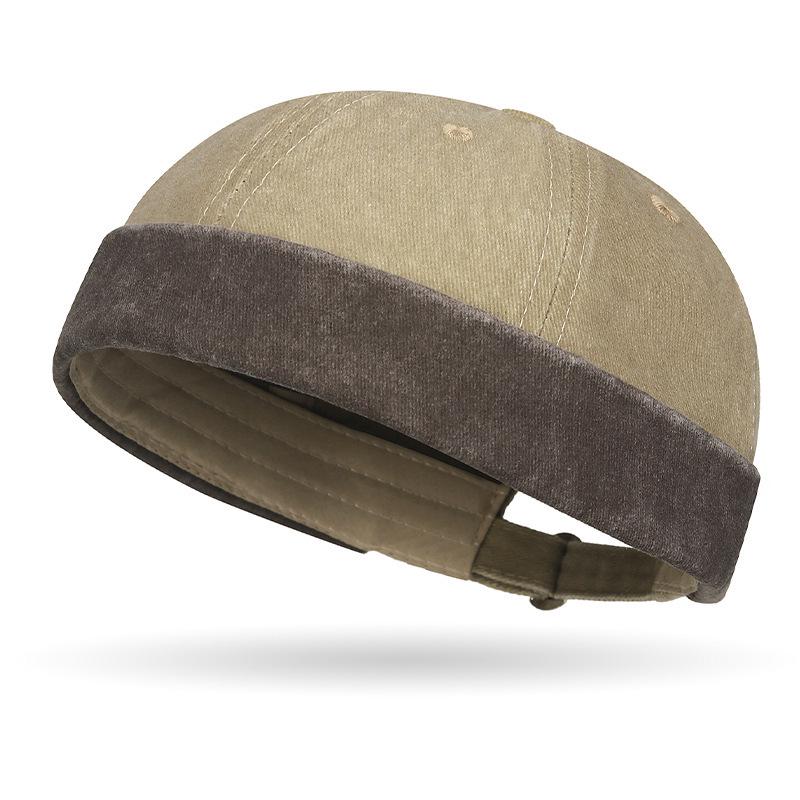 Retro Used Look Colorblock Dome Hut - Unisex Hip Hop Stil