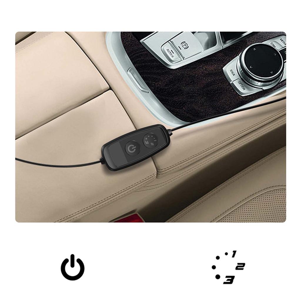 Car Seat Ventilation Fan USB Cooling Fan Air Circulation Electric Fan Low Noise with 3 Adjustable Wind Speeds Switch