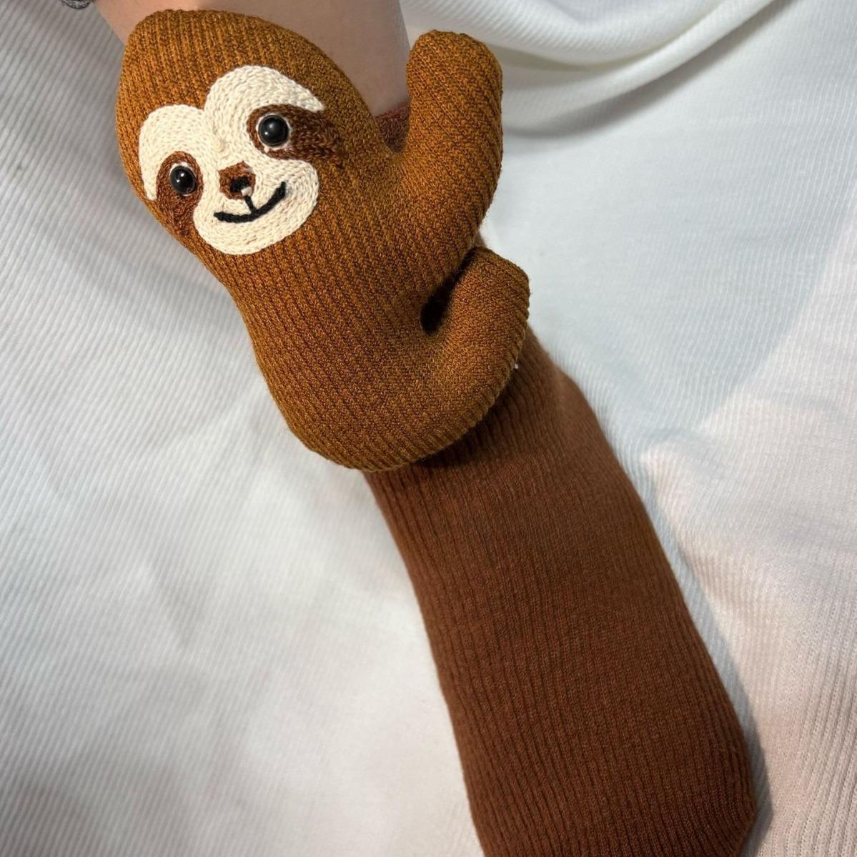 

Knitted animal socks3D Three-dimensional cute homey soft and comfortable Knitted plate