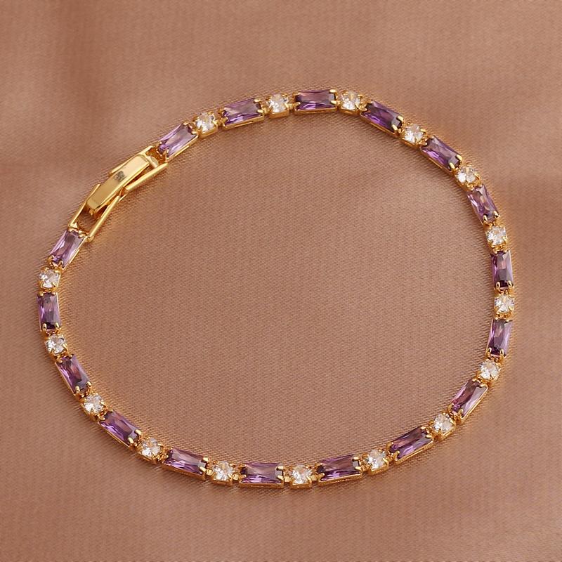 Luxury Rainbow Iced Out Zircon Tennis CZ Bracelet Women s Stretch Adjustable Bracelet Hippie Fashion Accessories Jewelry Gifts