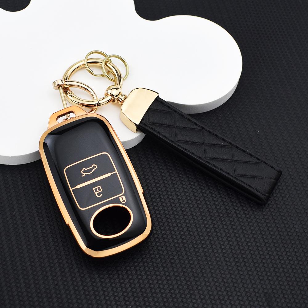 3-Button Tpu Smart Key Fob Cover For Toyota Yaris Ativ Raize Veloz Avanza & Perodua Models – Soft Protective Case