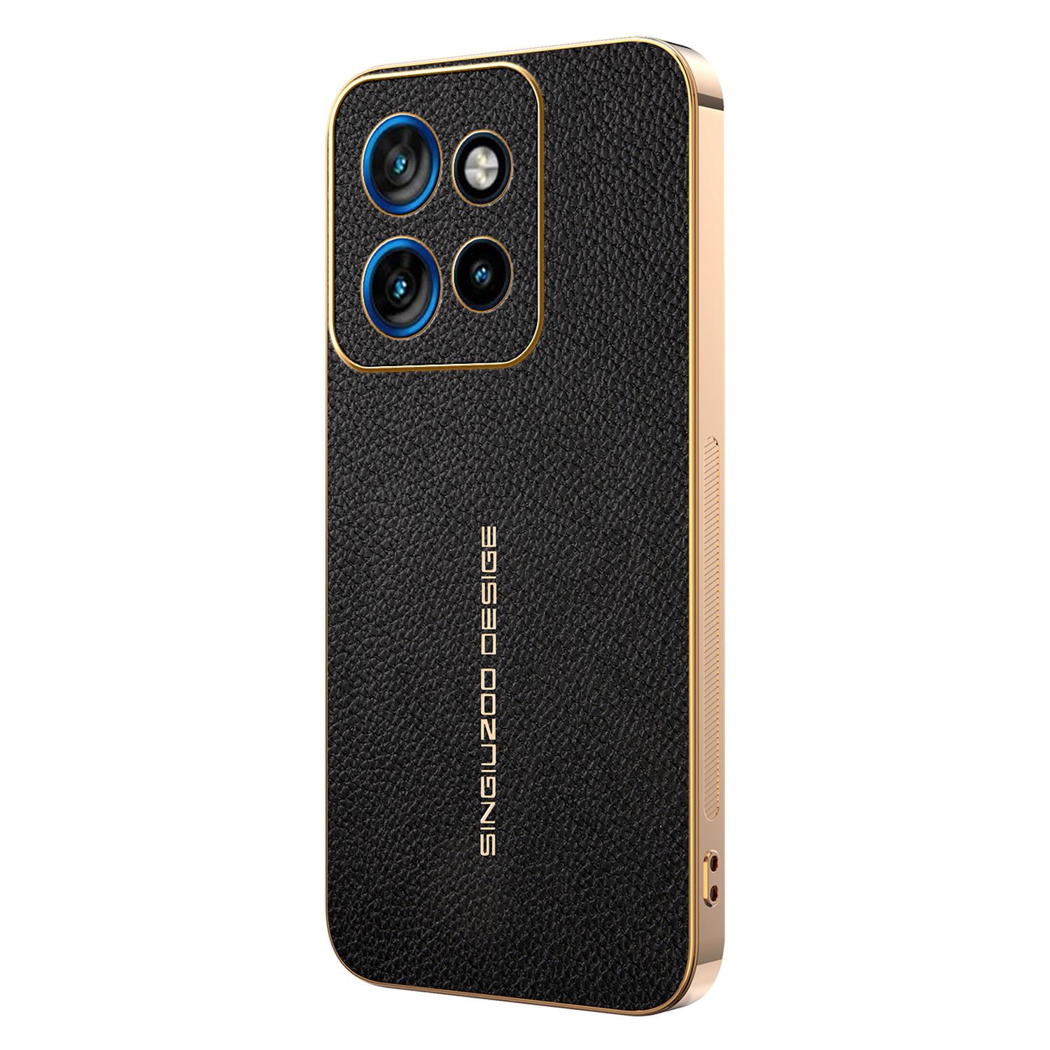 

Чохол для телефону Motorola Edge 50 Neo 5G / Moto S50 5G / Edge 60 Neo 5G / ThinkPhone 25 5G, проти подряпин, текстура лічі, шкіра TPU PU, задня кришка телефону