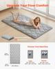Japanese Tatami Mat, Twin Size Foldable Japanese Tatami Mattress, Futon Mattress with Storage Bag & Fastener, 9-Layer Floor Mat for Sleeping, Dorm,
