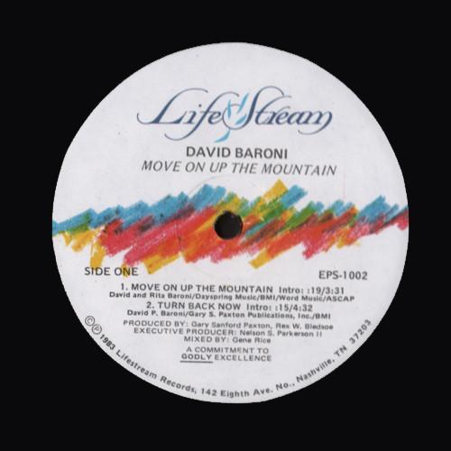 

12inch Record DAVID BARONI Move On Up The Mountain EPS1002 LifeStream Reco 1983 US SoulFunk Used