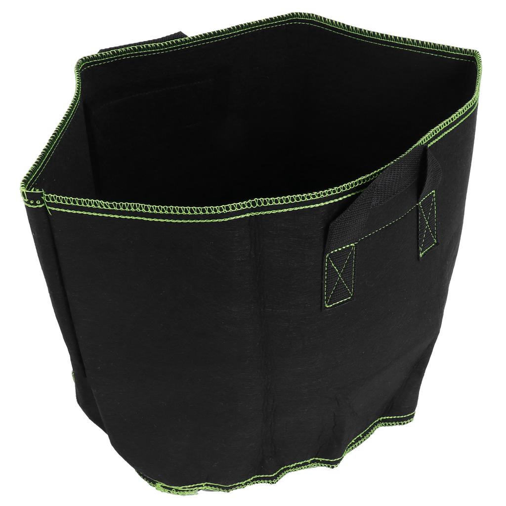 Plant Growth Bag Degradable NonWoven Vegetable Flower Planting Pot with Handles Black