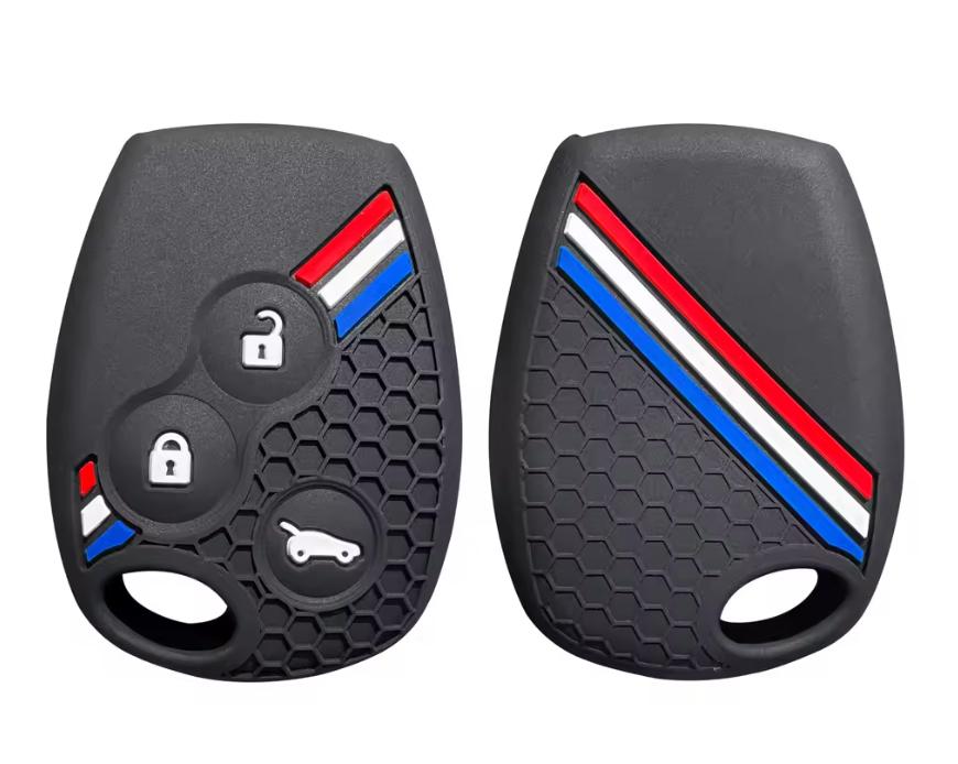 Silikon Schlüsselhülle Halter Schlüsselhülle für Renault Clio 3 Logan 2 Dacia Duster Sandero Stepway Lada Largus für Nissan Almera Terrano