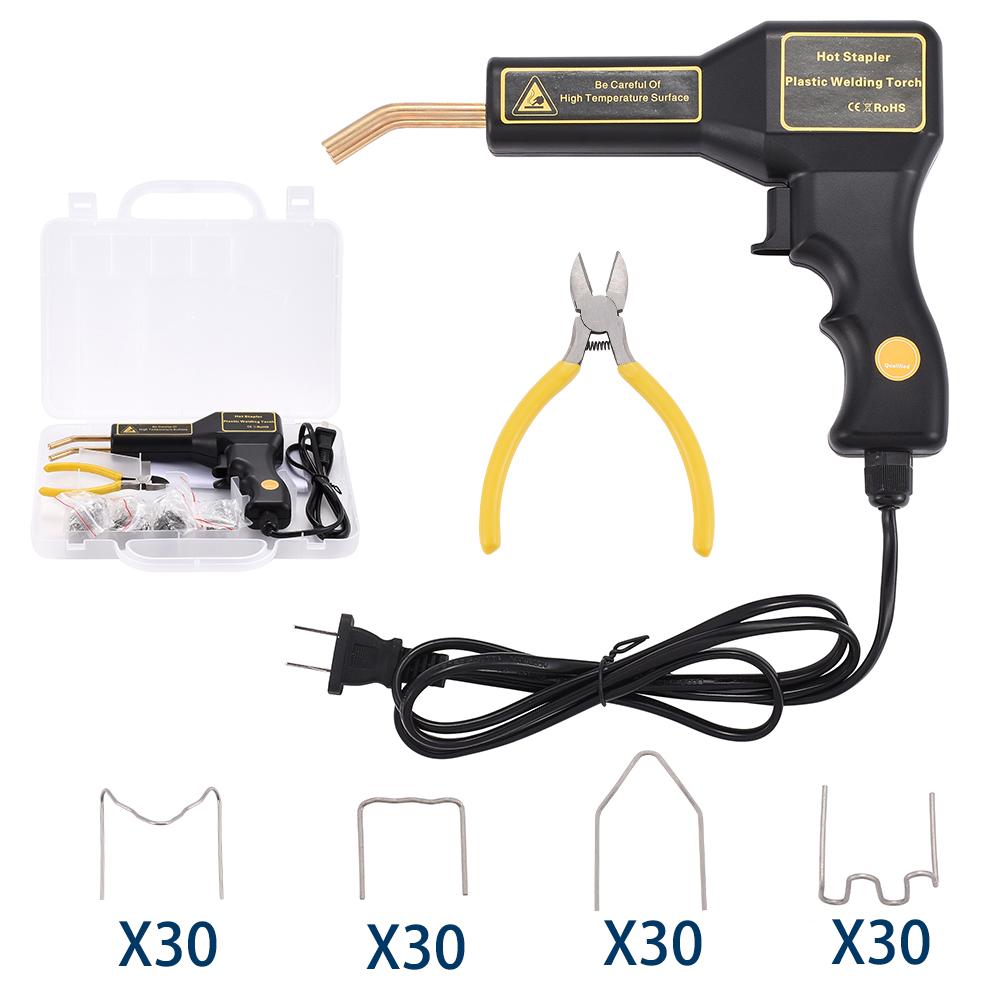 

Автосварщик Инструменты для гаража Горячие степлеры Машина для сварки листового металла Степлер Машина для ремонта пластика ПВХ Ремонт бампера автомобиля