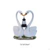 Swan Outdoor Garden Statue Ornament with Solar Lantern Housewarming Gifts Decor Resin