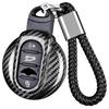 [T-carbon] Real Carbon Fiber Key Fob Cover Compatible with MINI