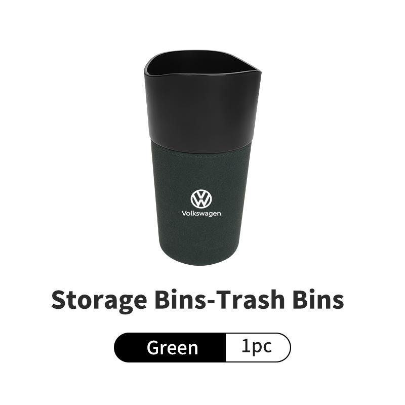 For Volkswagen VW Car Cup Shaped Trash Can Tumbled Fur Auto Storage Container Golf 4 5 6 7 Polo Jetta Sagitar Magotan Passat B5
