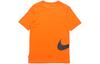 Nike Sportswear Club T Shirts Men's Orange Crew Neck Moderate Straight Fit DJ5374-801
