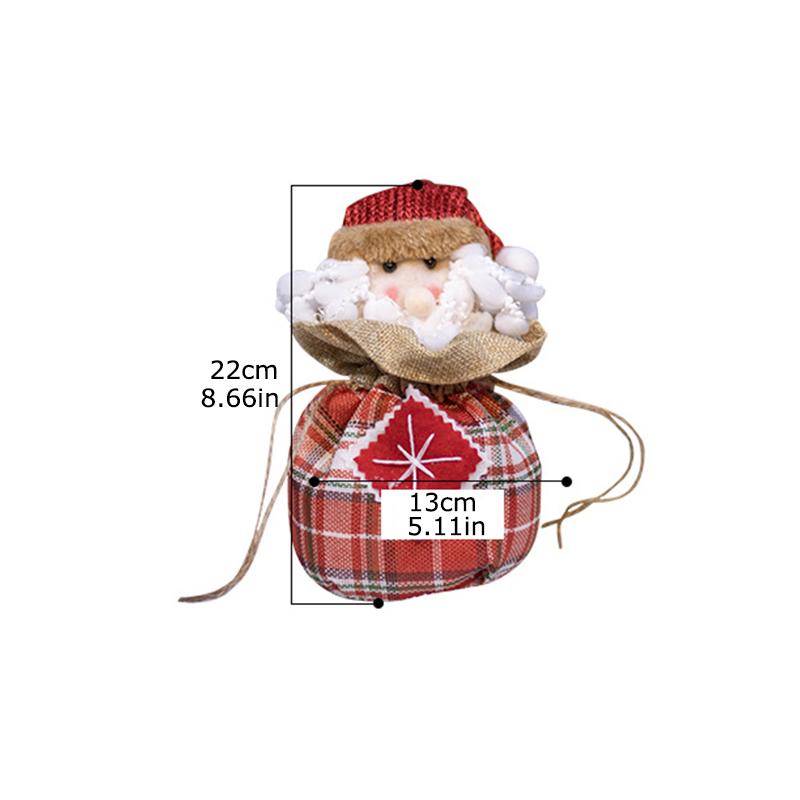 

1 шт. Рождественский пакет для яблок Практичный Прочный Многоразовый Хранение Праздничный Очаровательный Дизайн Подарочная Упаковка Изысканная Атмосфера B