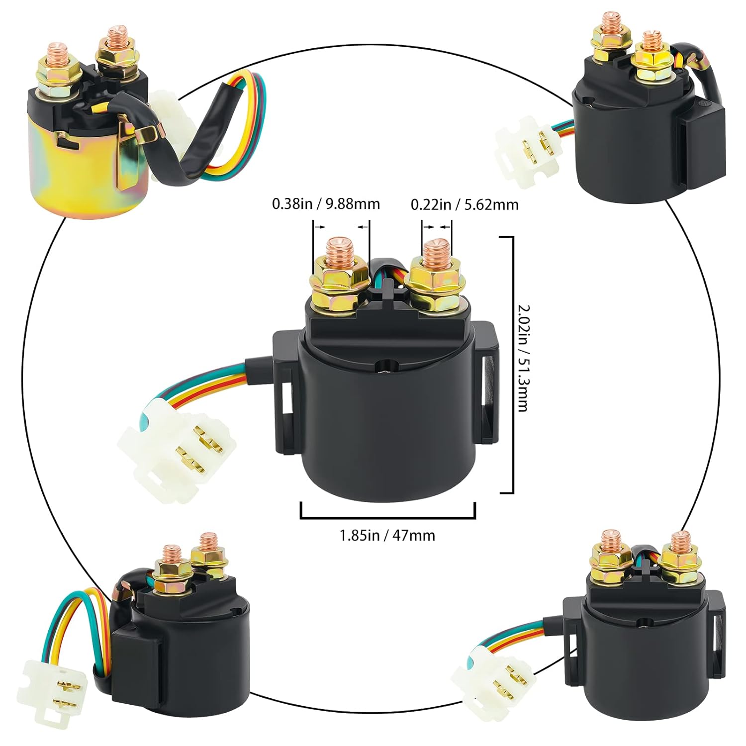 

Road Passion Starter Solenoid Relay for Yamaha Timberwolf 250 YFB250 1992-1999 SRX250 SRX 250 1987 1988 Terra PRO 350 YFP350U 1988 ATV