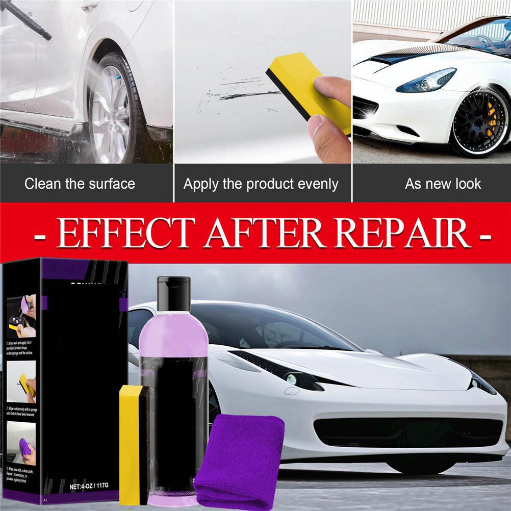 Bil Repborttagare Polermedel Lackåterställare Virvelborttagare Polermedel Bilpolermedel Buffertkit