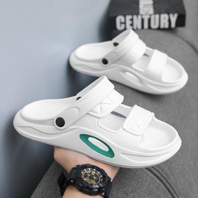 Neue Trendige Pantoletten mit Weicher Sohle Plateau-Sandalen Indoor Outdoor Strand-Sandalen Sommer Lässig Bequem Rutschfest Flip Flops Mann