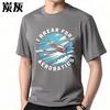 Comfortable For Unisex Crew Neck T Shirt Streetwear I Break For Aerobatics Plane Sky Clouds Hiphop Boys Tee Shirt Breathable Tee