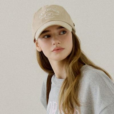 ATCORNER Arch Logo Baseballkappe Beige AT5HEF004BI