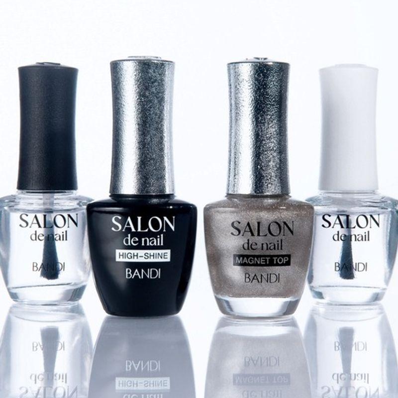 BANDI Salon de Nail Base, Top 7ml (4 types) Magnet Top Coat 7ml