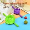 4-Piece Colored Dumpling Maker Set: Manual Kitchen Tool with Dumpling Clips and Molds