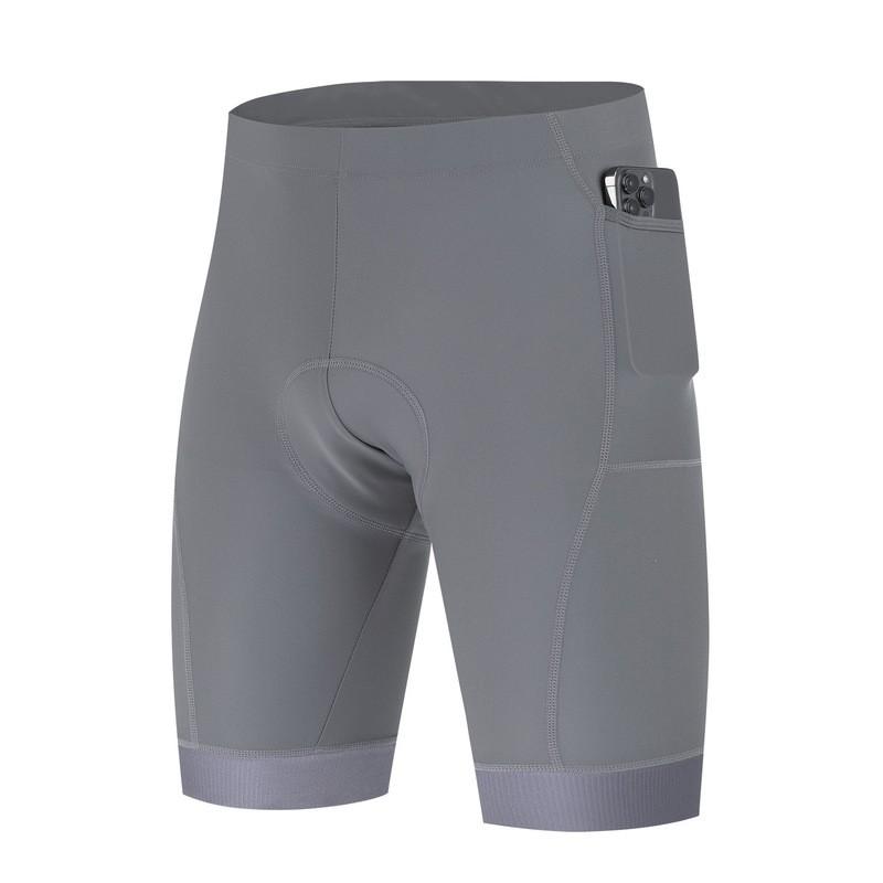 Herren Radhose mit Tasche Schnelltrocknend 5 Zoll Kompressions Trainingshose Laufen Fitnessstudio Sport
