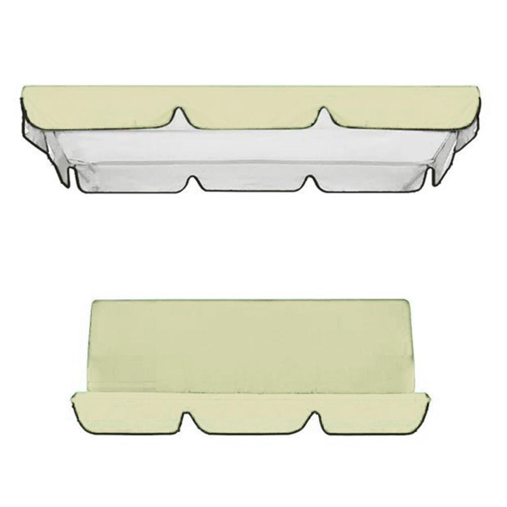 Garden Swing Pedestal Protective Canopy Set 3 Seats Covers Made with Waterproof Oxford Cloth for Rain and Sun Protection